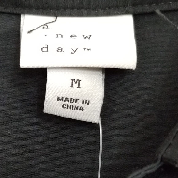 NWT A New Day Black Midi Dress Size Medium - Picture 8 of 9